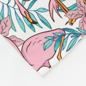 Couverture Polaire Flamant rose de Boho (Coin)