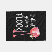 Couverture Polaire Flamant rose Je ne donne pas un troupeau drôle vac (Devant (Horizontal))