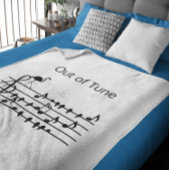 Couverture Polaire Flamant rose Out of Tune, personnalisable