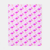 Couverture polaire Flamant rose rose (Devant)