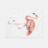 Couverture Polaire Flamant rose rose (Devant (Horizontal))