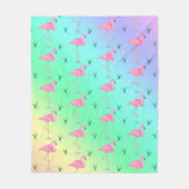 Couverture Polaire Flamant rose rose (Devant)