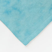 Couverture Polaire Flamant rose rose Audubon sur aquarelle bleue (Coin)