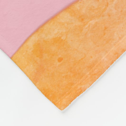 Couverture Polaire Flamant rose rose Oiseaux Blanche polaire (Coin)