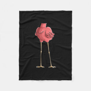 Couverture Polaire Flamant rose sans tête cool cadeaux costumes d'Hal