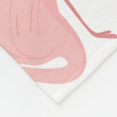 Couverture Polaire Flamants roses de filles (Coin)