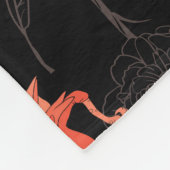 Couverture Polaire Flamants roses Oiseaux : Textile Vintage (Coin)