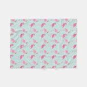 Couverture Polaire Flamants roses roses (Devant (Horizontal))