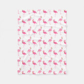 Couverture Polaire Flamants roses roses (Devant)