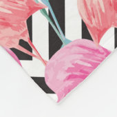 Couverture Polaire Flamants roses sur le motif audacieux de (Coin)