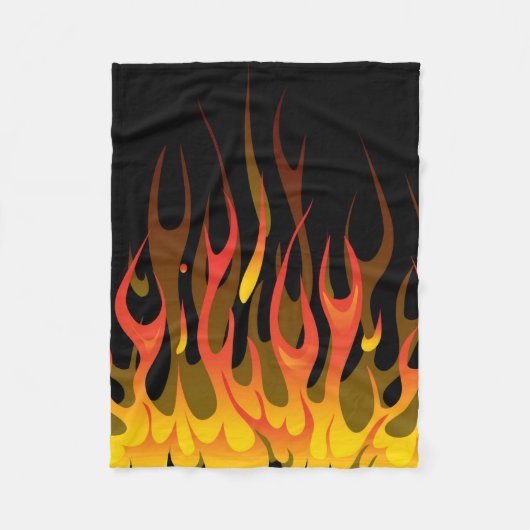 Couverture Polaire Flames Kustom (Devant)