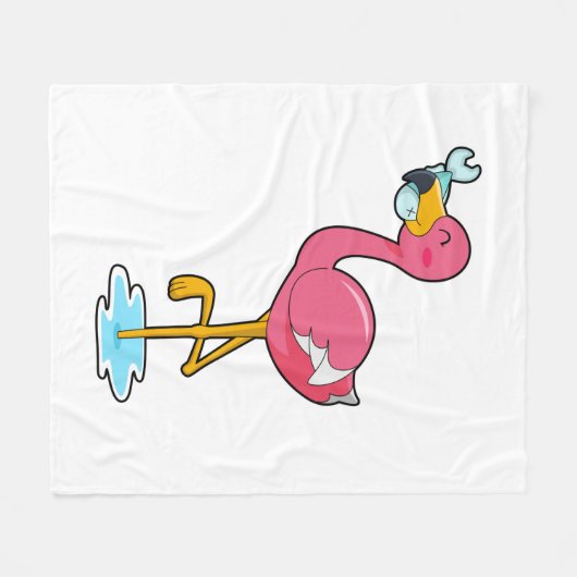 Couverture Polaire Flamingo (Devant (Horizontal))