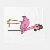 Couverture Polaire Flamingo as Pensioner with Walking stick (Devant (Horizontal))