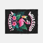 Couverture Polaire Flamingo Humor Quote Flamingo Lover Whup Flockers (Devant (Horizontal))