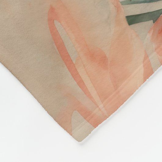 Couverture Polaire Flamingo tropical (Coin)