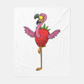Couverture Polaire Flamingo with Strawberry (Devant)