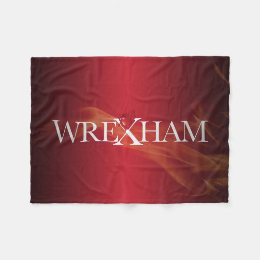 Couverture Polaire Flamme de dragon Wrexham (Devant (Horizontal))