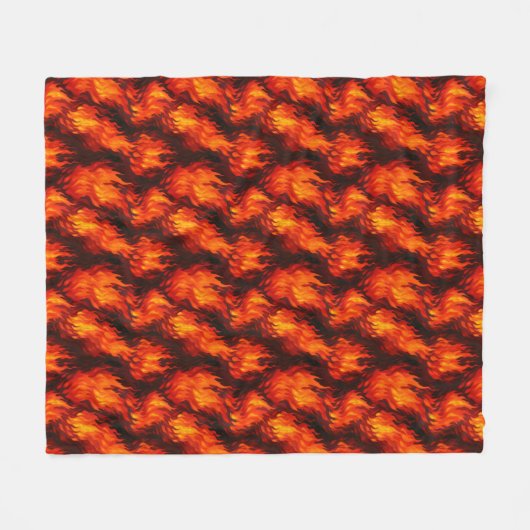 Couverture Polaire Flamme de feu (Devant (Horizontal))
