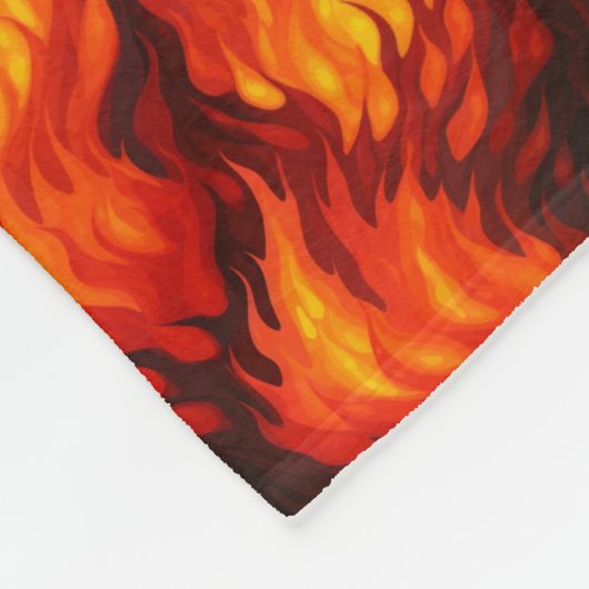 Couverture Polaire Flamme de feu (Coin)