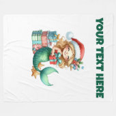 Couverture Polaire Flamme de Noël personnalisée Ceinture de bébé (Devant (Horizontal))