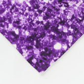 Couverture Polaire Flamme de parties scintillant foncé violet brillan (Coin)