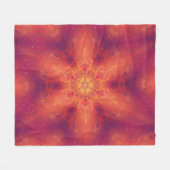 Couverture Polaire Flamme flamboyante Phoenix brûler flocon de neige (Devant (Horizontal))