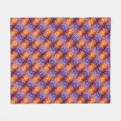Couverture Polaire Flammes Abstraites (Devant (Horizontal))