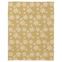 Flammes de neige dorées et blanches