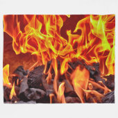 Couverture Polaire FLAMMES et BRAISES (Devant (Horizontal))