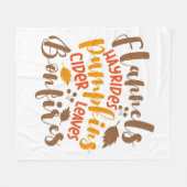 Couverture Polaire Flannels Hay Rides Citrouille cidre Feuilles Bonfi (Devant (Horizontal))