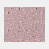 Couverture Polaire Flappers Lady Glam Fun Design rose (Devant (Horizontal))
