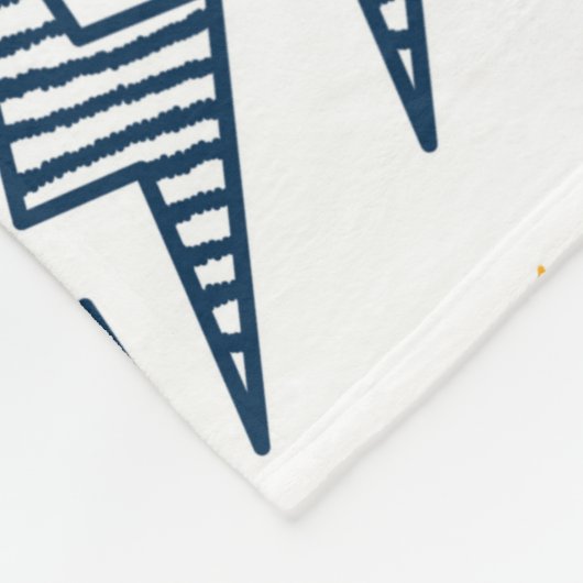 Couverture Polaire Flash. Éclair Motif sans couture. Arrière-plan (Coin)