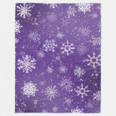 Couverture Polaire Flèche blanche Améthyste violet (Devant)