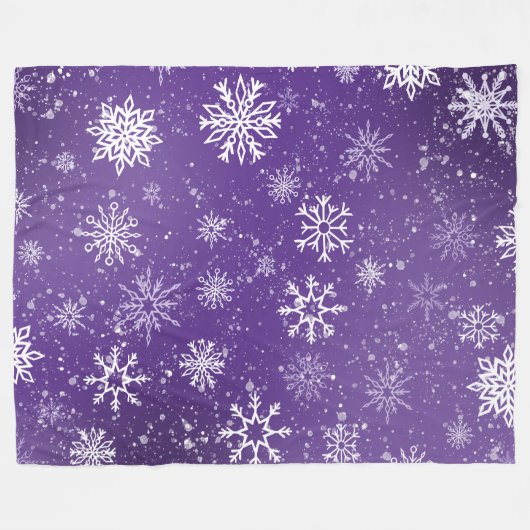 Couverture Polaire Flèche blanche Améthyste violet (Devant (Horizontal))