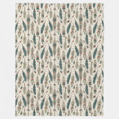 Couverture Polaire Flèche Boho Authentic Tribal Native Ethnic Feather (Devant)