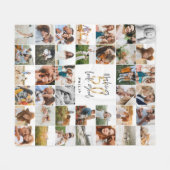 Couverture Polaire Flèche cadeau multi-script 50e anniversaire modern (Devant (Horizontal))