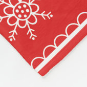 Couverture Polaire Flèche de neige et vignes Concepteur Blanche polai (Coin)