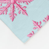 Couverture Polaire Flèche de neige rose (Coin)