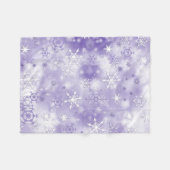 Couverture Polaire Flèche de neige violette (Devant (Horizontal))