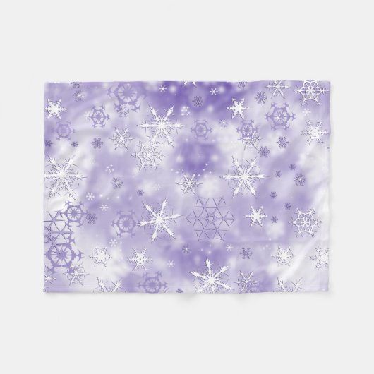 Couverture Polaire Flèche de neige violette (Devant (Horizontal))