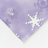Couverture Polaire Flèche de neige violette (Coin)