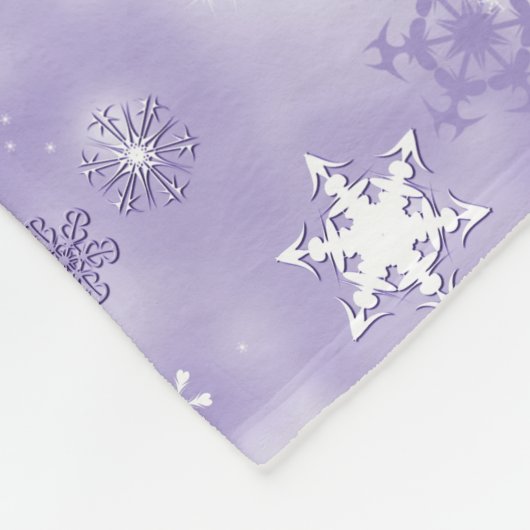 Couverture Polaire Flèche de neige violette (Coin)