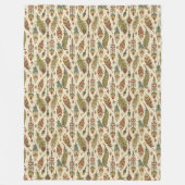 Couverture Polaire Flèche de plumes ethniques autochtones Boho (Devant)