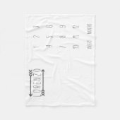 Couverture Polaire Flèche moderne Baby Milestone Blanket bébé (Devant)