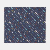 Couverture Polaire Flèche Tribale tendance et orignal personnalisé (Devant (Horizontal))