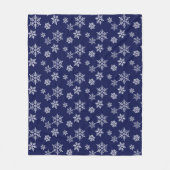 Couverture Polaire Flèches blanches en bleu marine (Devant)