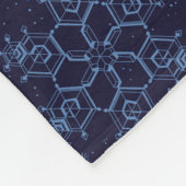 Couverture Polaire Flèches bleues sur bleu (Coin)