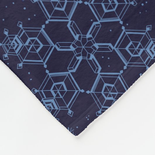 Couverture Polaire Flèches bleues sur bleu (Coin)