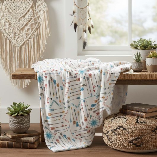 Couverture Polaire Flèches Boho et Sun V11 ID748