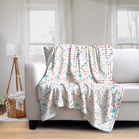 Couverture Polaire Flèches Boho et Sun V11 ID748